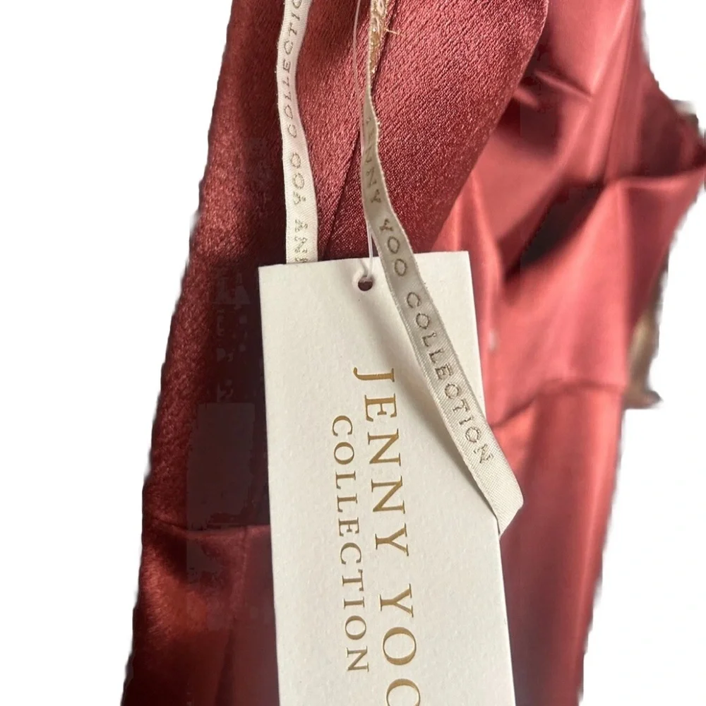 Jenny Yoo Rust Satin Gown - Picture 5 of 15